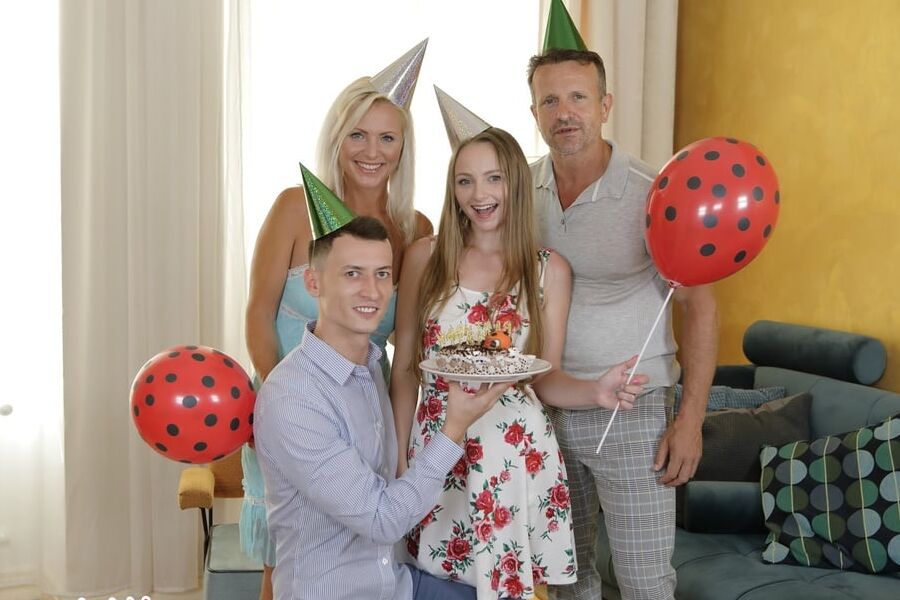 Birthday celebration in odd family