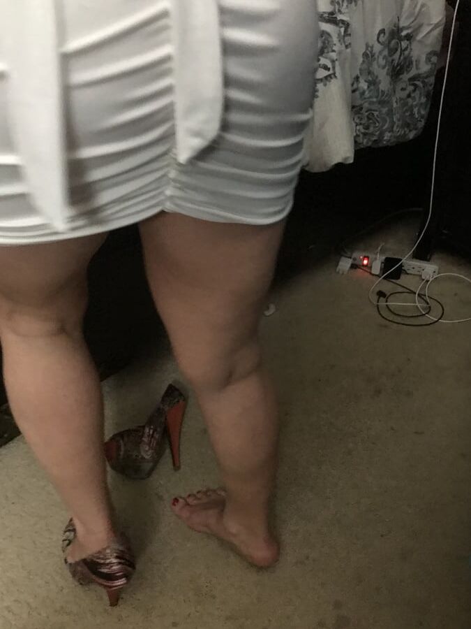 See my Sexy Red Panties & Hairy Pussy American Milf 19