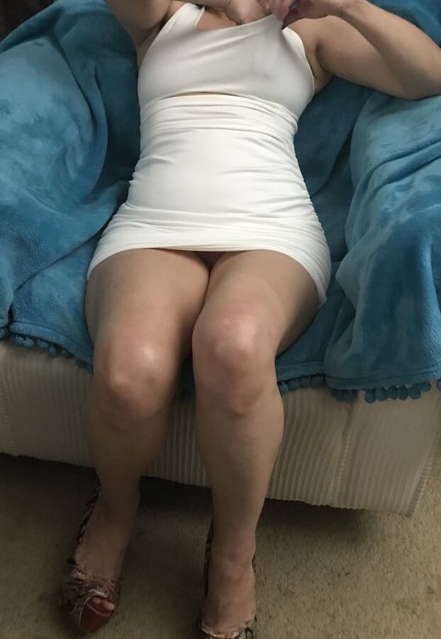 See my Sexy Red Panties & Hairy Pussy American Milf 19