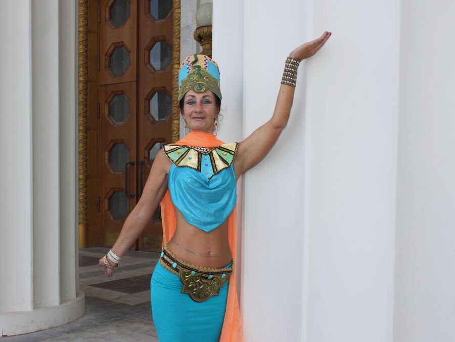 In colonnade
