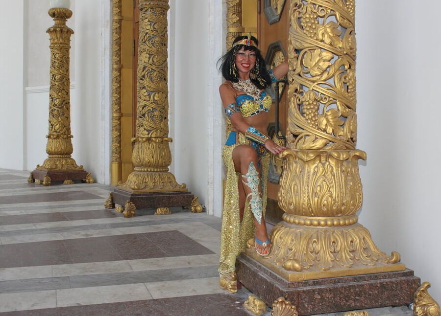 In colonnade