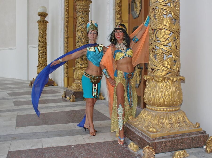 In colonnade