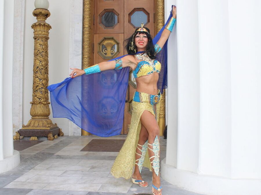 In colonnade