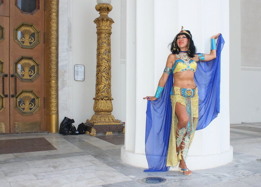 In colonnade