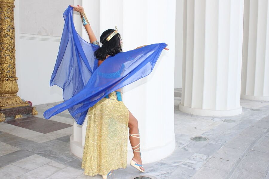 In colonnade