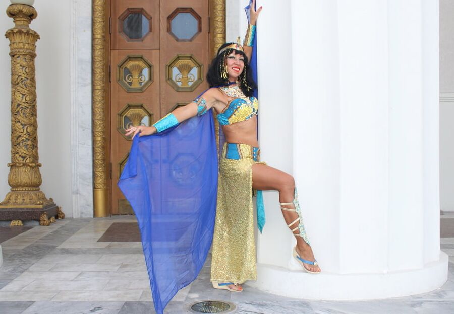 In colonnade