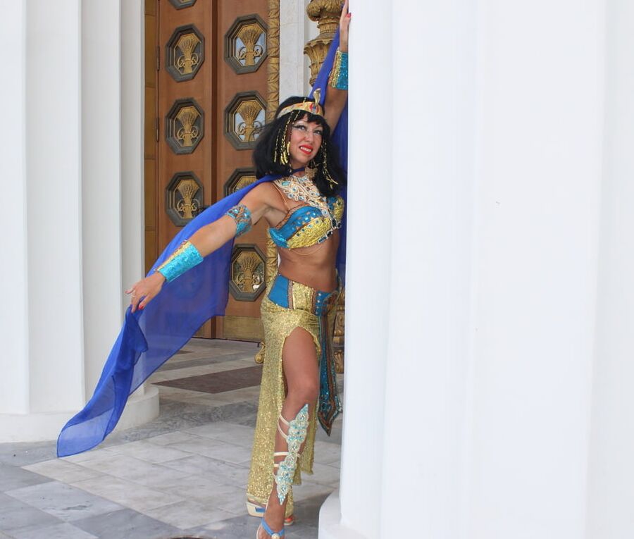 In colonnade
