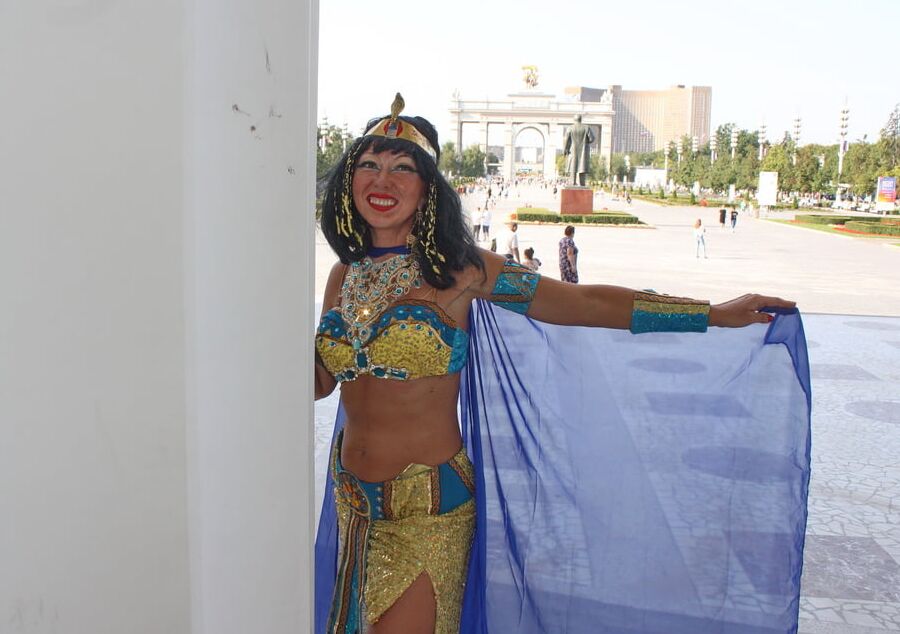 In colonnade