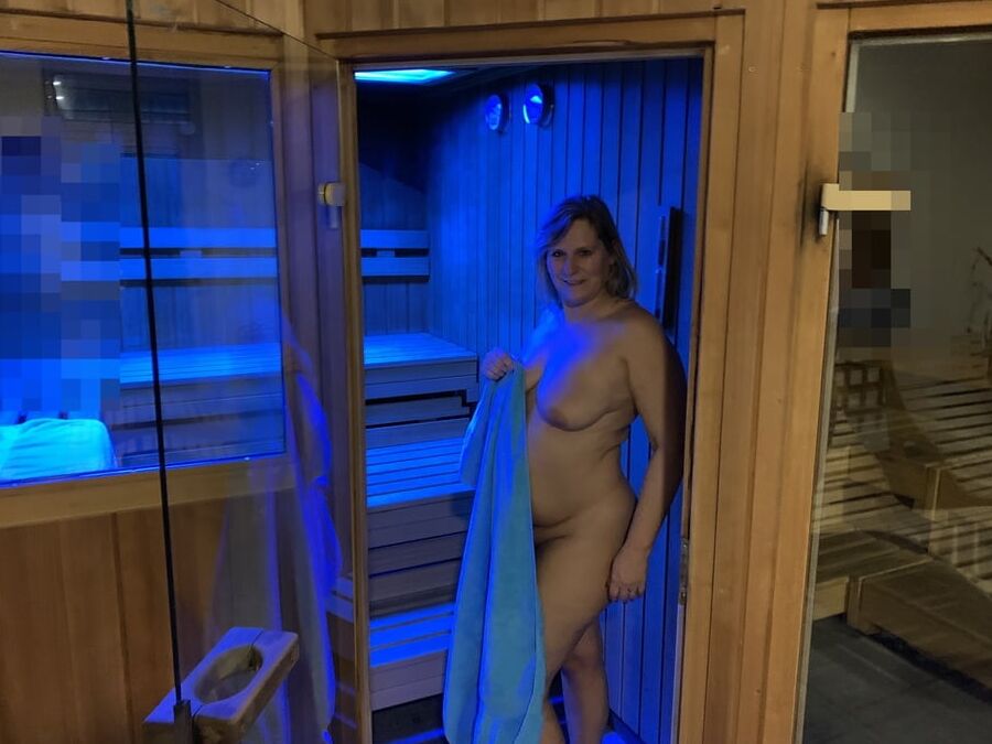 After training in the sauna