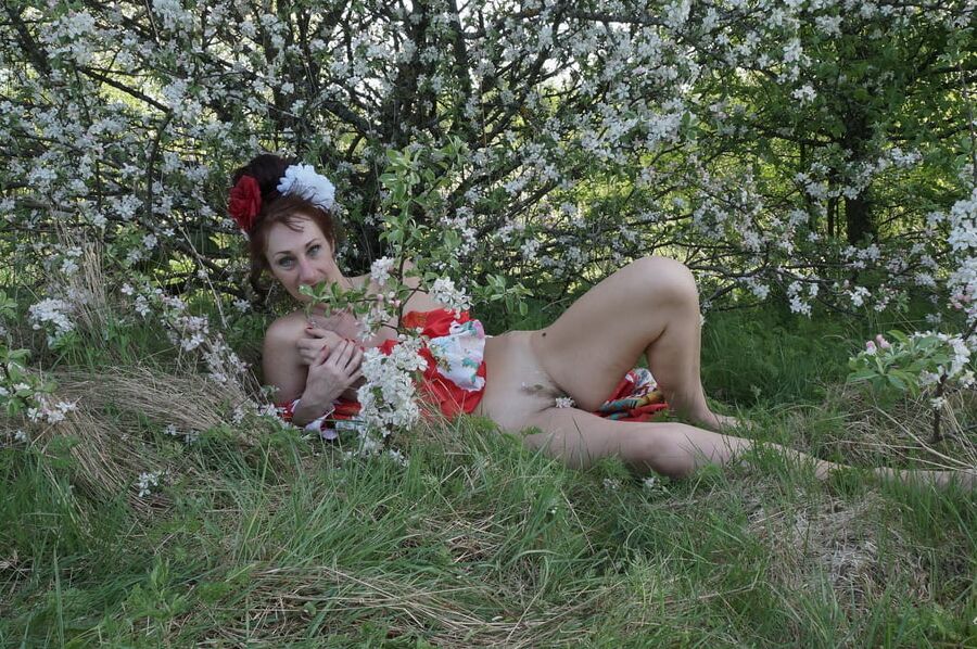In White Flowers