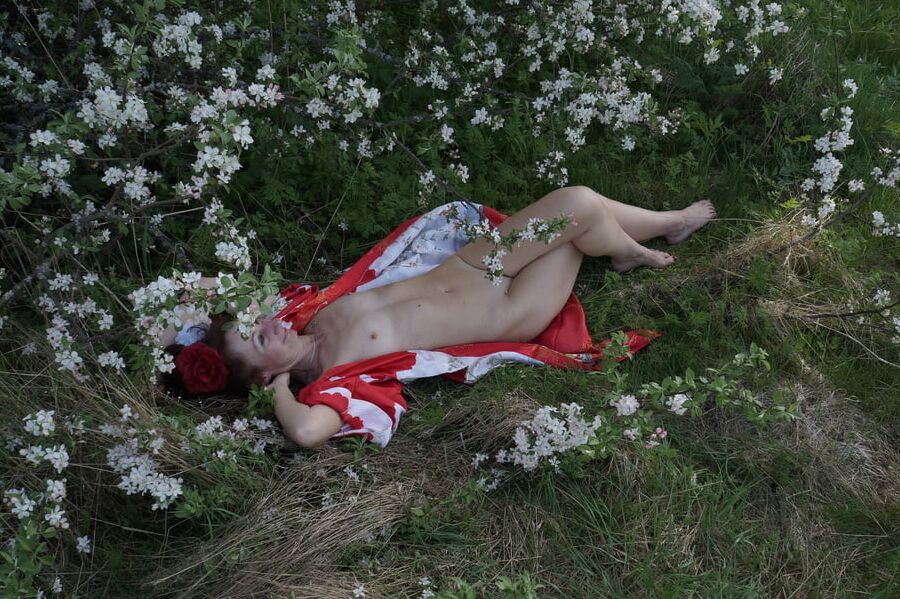 In White Flowers