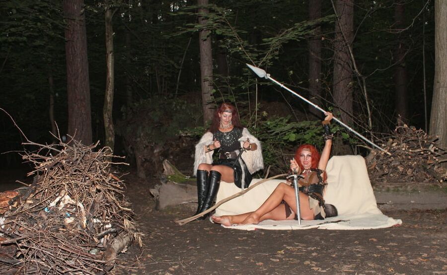 Warrior maidens on the carpet