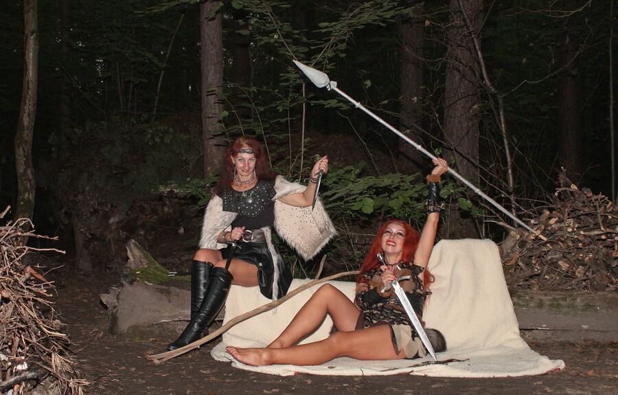 Warrior maidens on the carpet