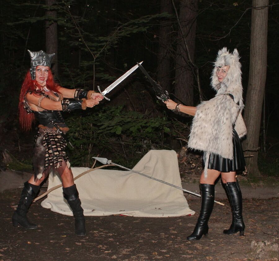 Warrior maidens on the carpet