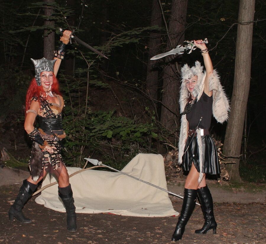 Warrior maidens on the carpet