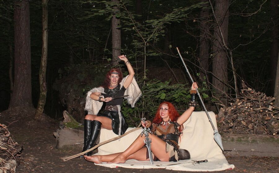 Warrior maidens on the carpet