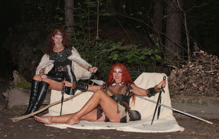 Warrior maidens on the carpet