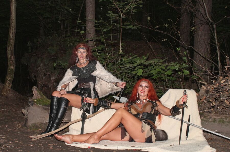 Warrior maidens on the carpet