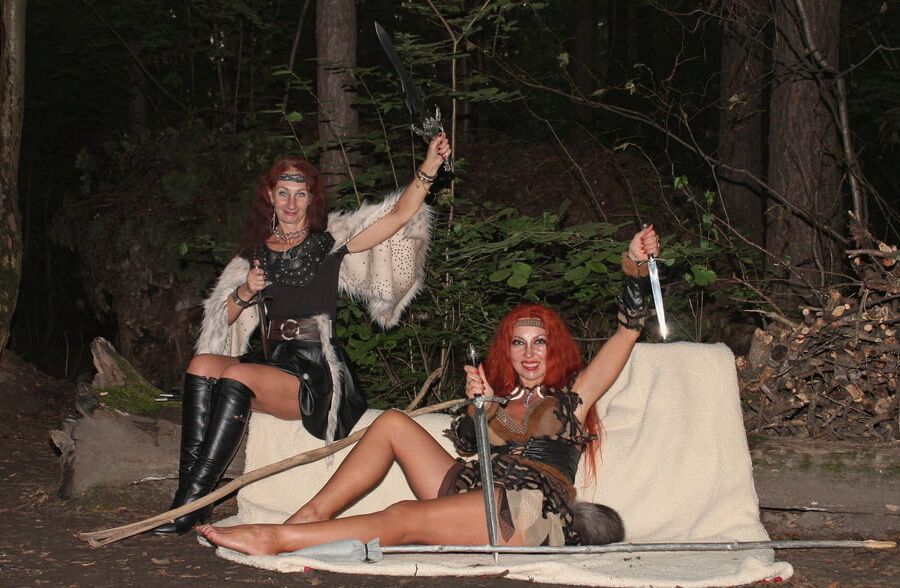 Warrior maidens on the carpet