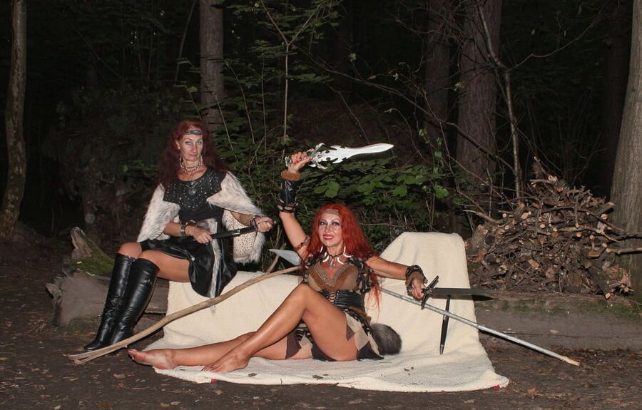 Warrior maidens on the carpet