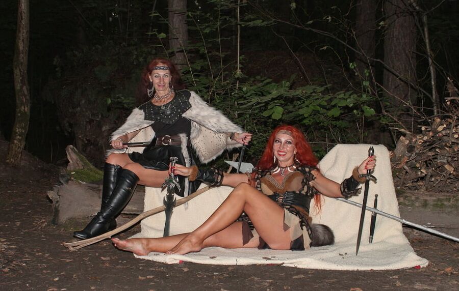 Warrior maidens on the carpet