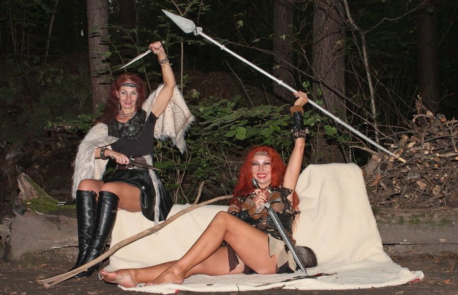 Warrior maidens on the carpet