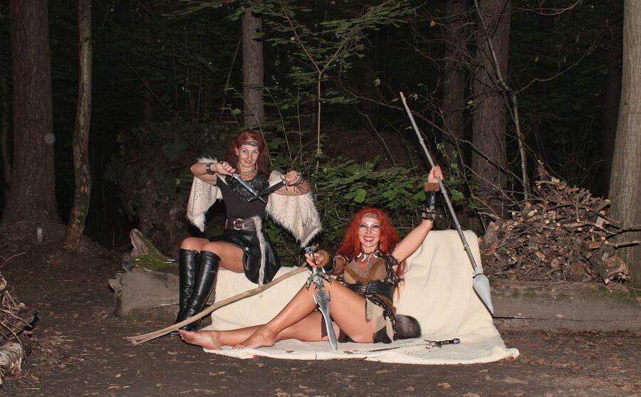 Warrior maidens on the carpet
