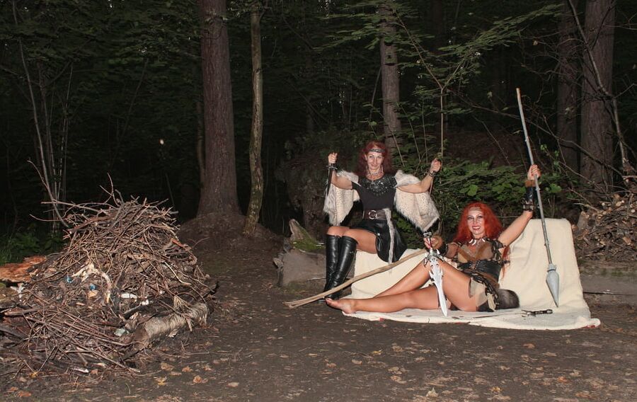 Warrior maidens on the carpet