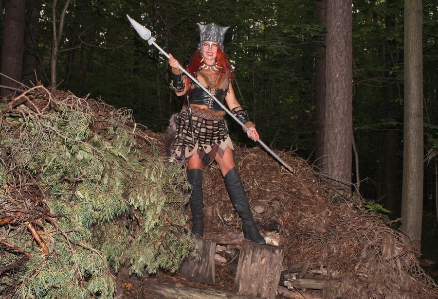 With Spear On dugout