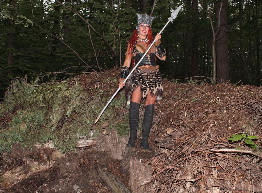With Spear On dugout