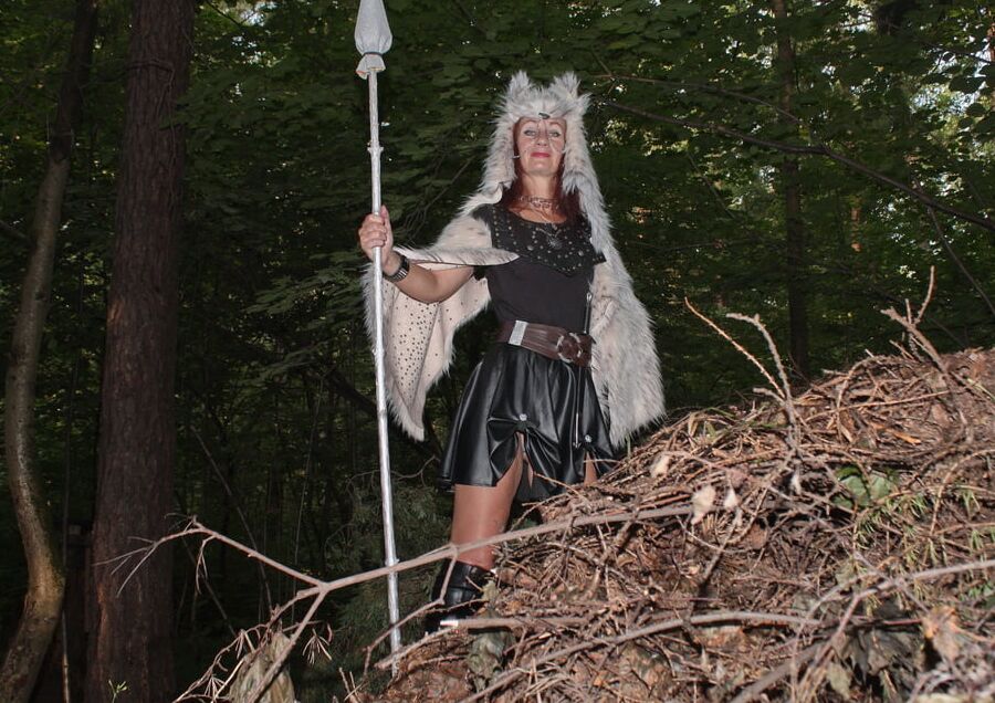 With Spear On dugout