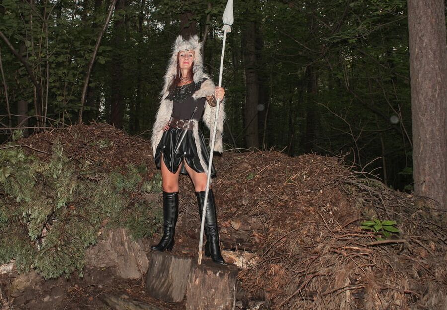 With Spear On dugout