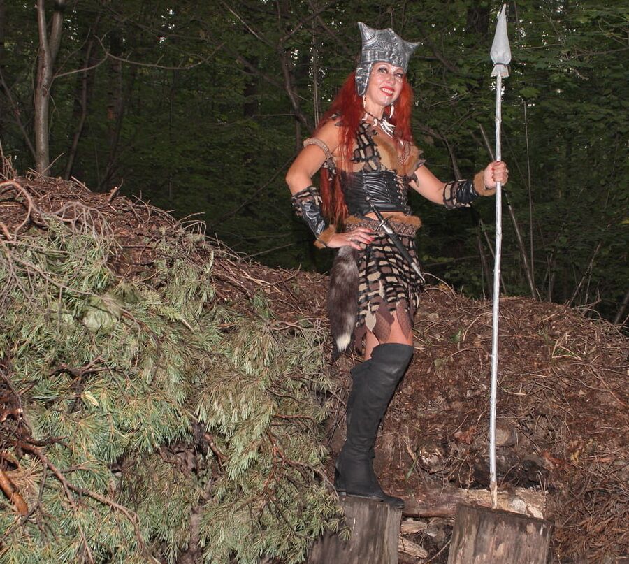 With Spear On dugout