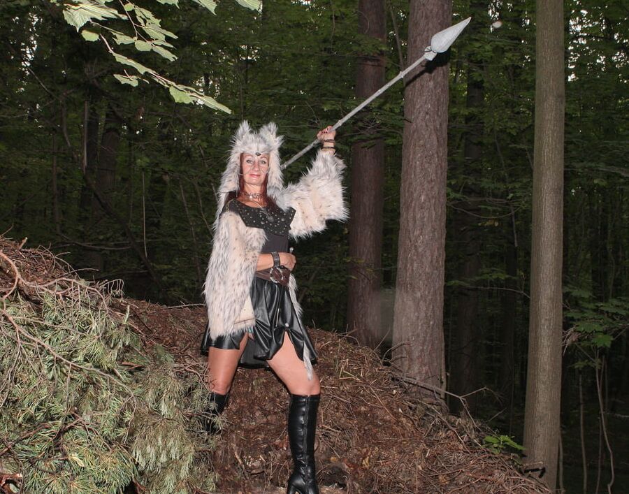 With Spear On dugout