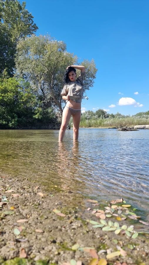 Naked in the mud