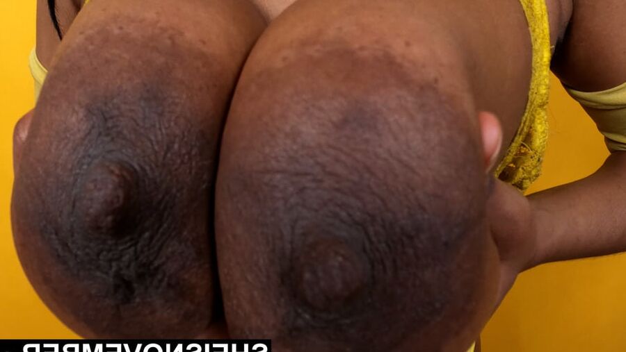Mega Nipples Areolas Black Tits Mix 3 Real Natural Breasts