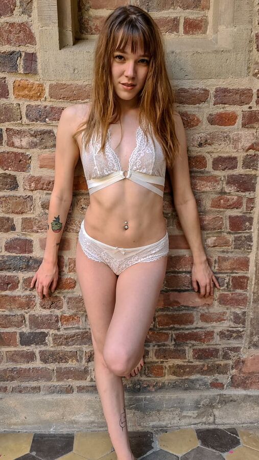 Outdoor underwear shoot