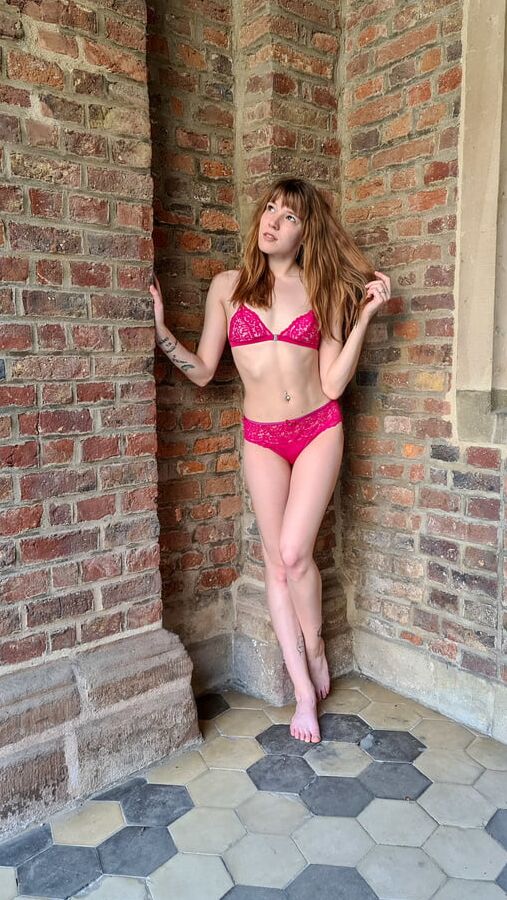 Outdoor underwear shoot