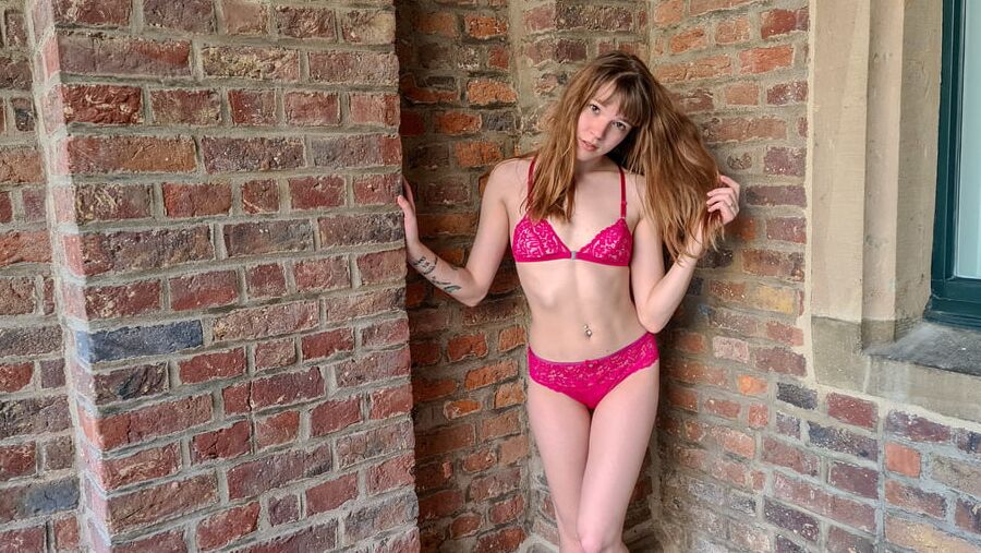 Outdoor underwear shoot