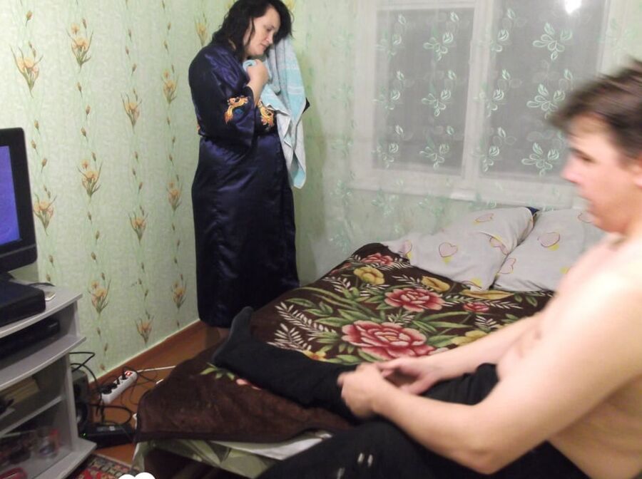 Friend's mom ambushes my stiff meat pole