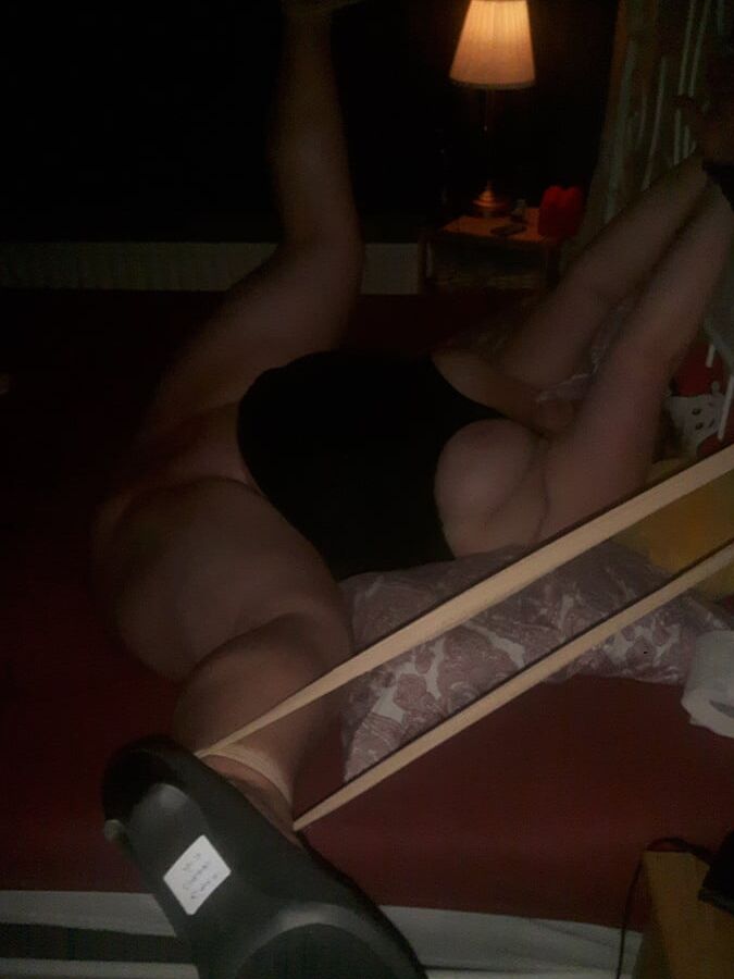 BBW Wife Miss Lizz Tied Up with panties in pussy