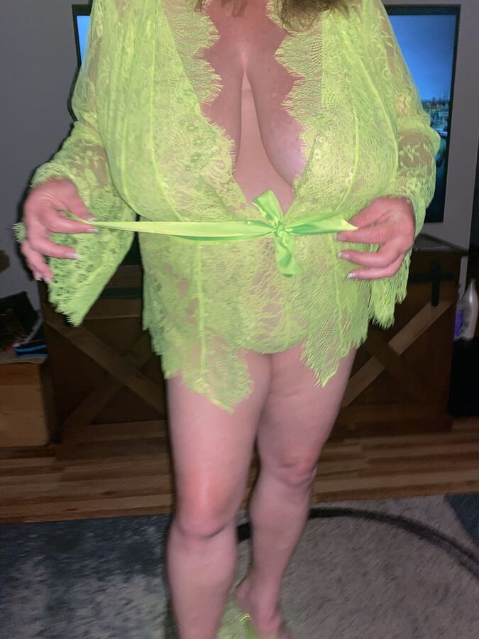 BBW neon lingerie