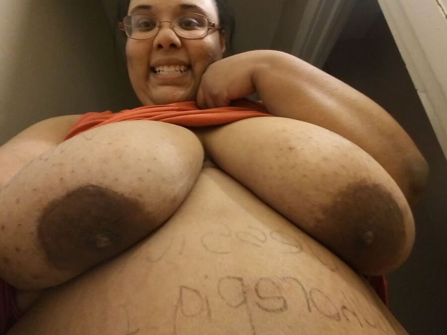 Dumb SSBBW Slut Jessica Jones' Bodywriting