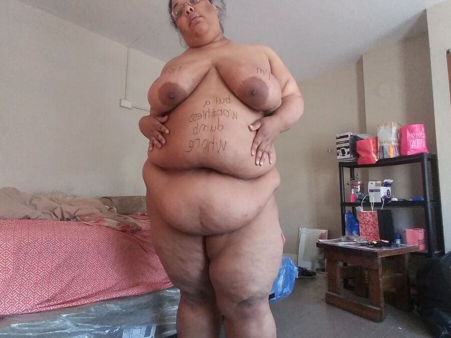 Dumb SSBBW Slut Jessica Jones' Bodywriting