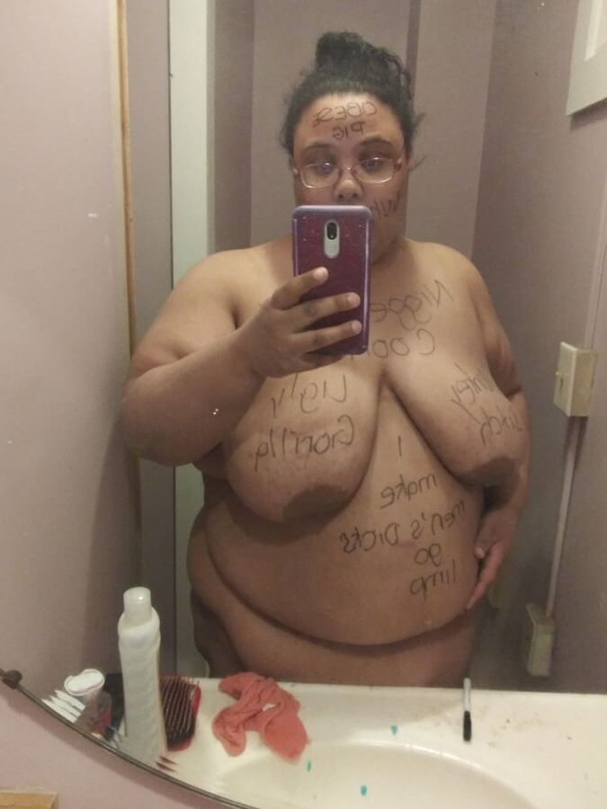 Dumb SSBBW Slut Jessica Jones' Bodywriting