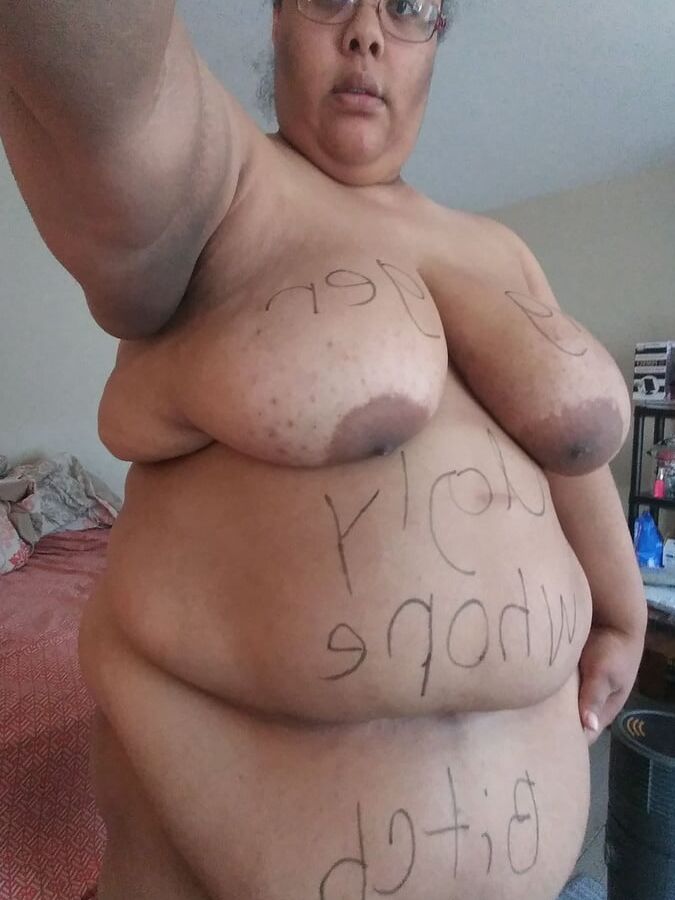 Dumb SSBBW Slut Jessica Jones' Bodywriting