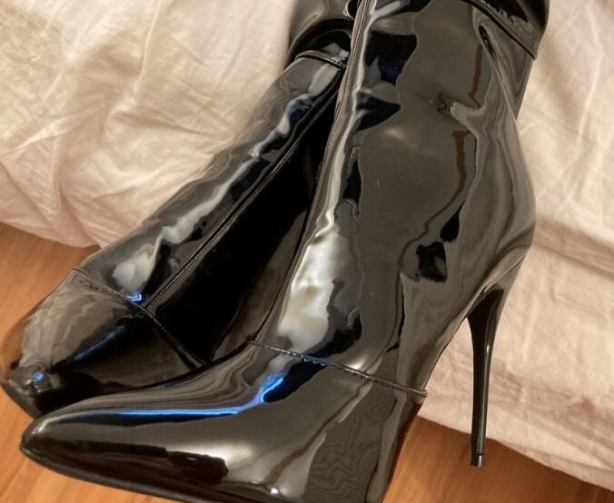 Thigh High Black High Heel Boots