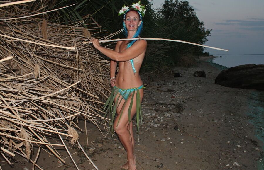 Savage Girl in the reed