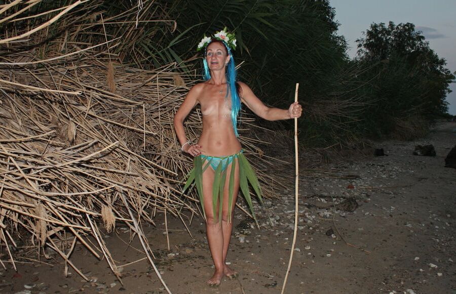 Savage Girl in the reed