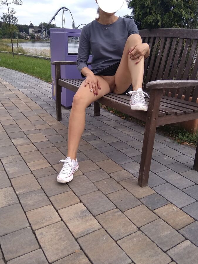 Amusement park - walk with Anna Perv
